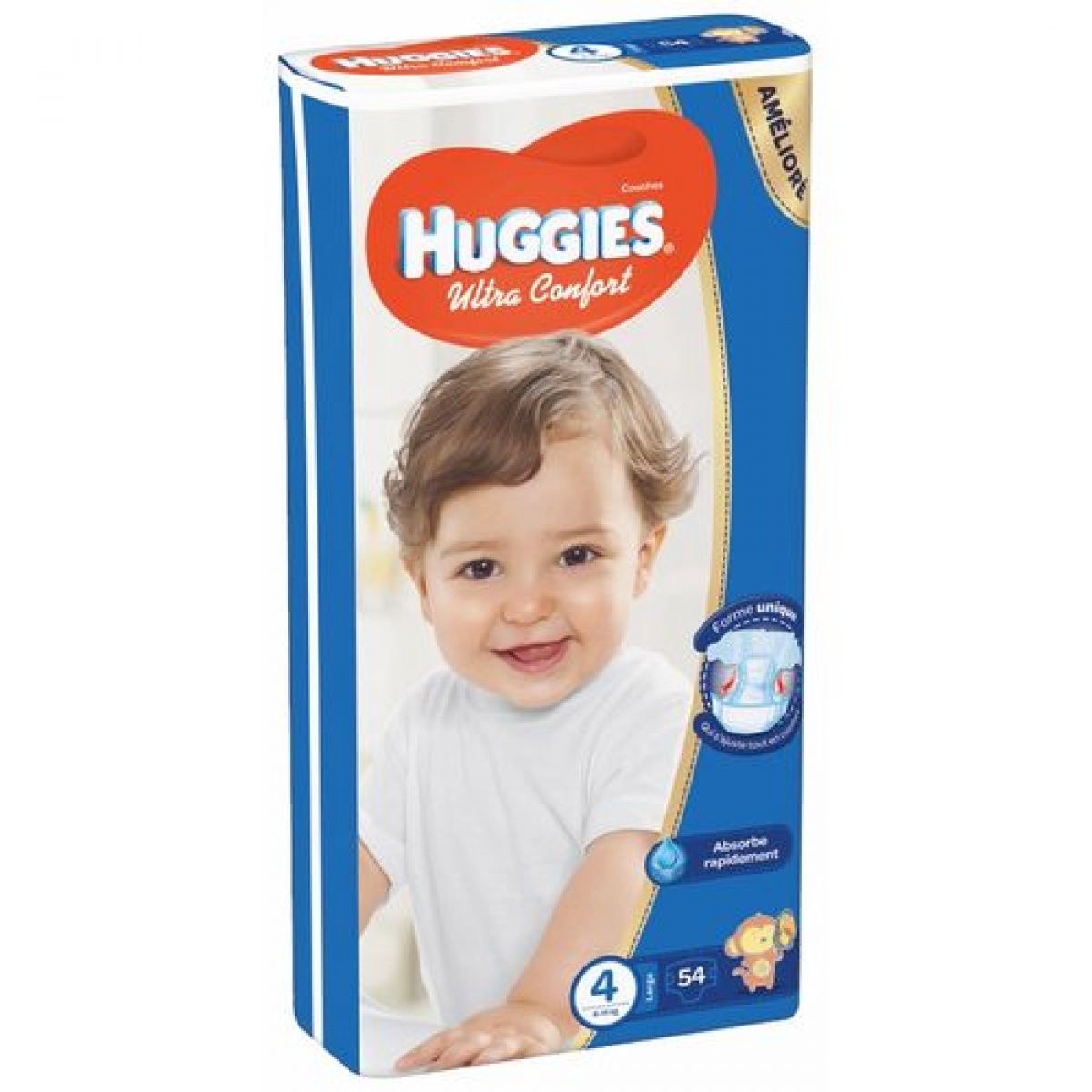 Couche pour Bébé HUGGIES N°4 54 unités